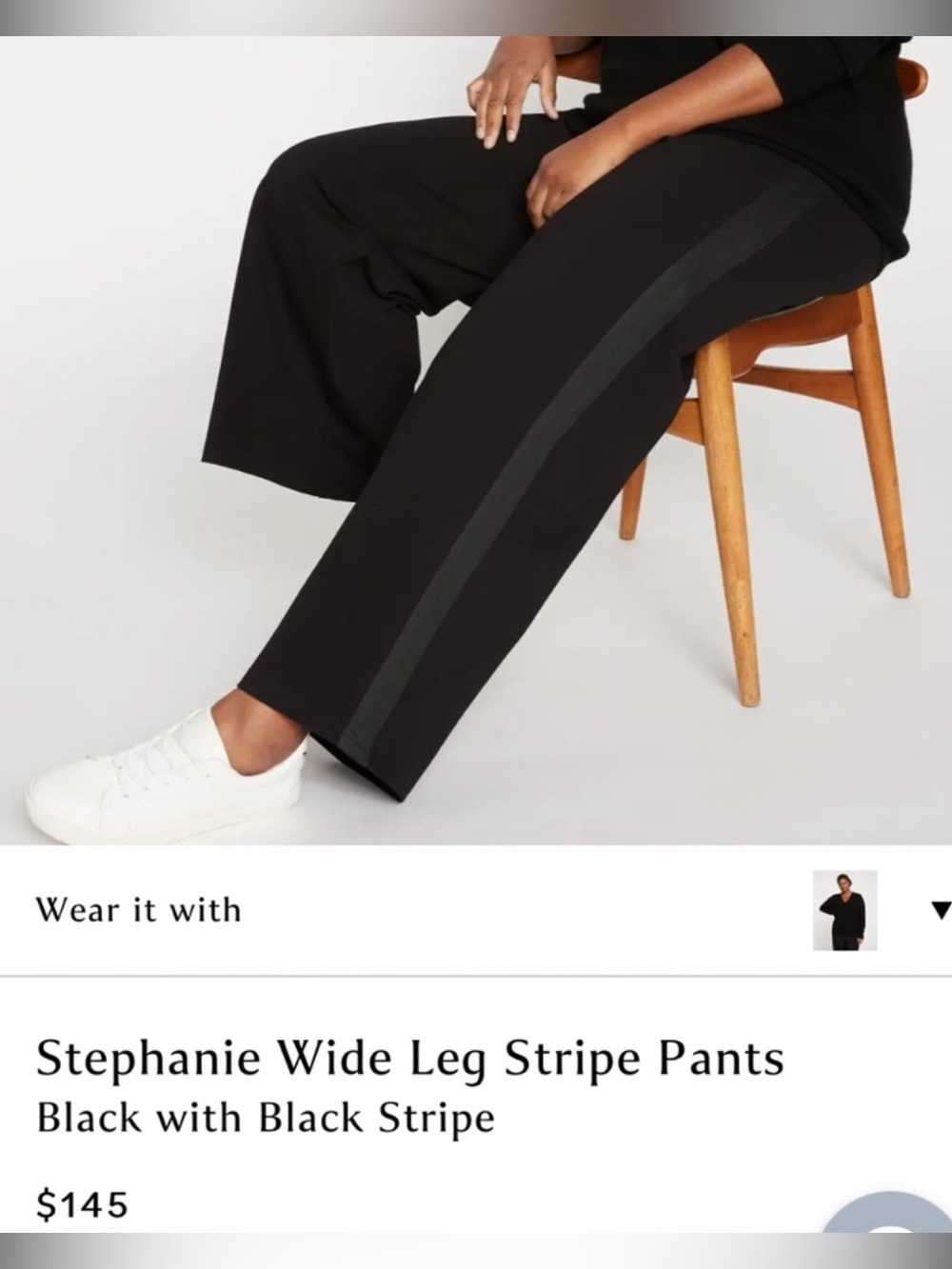 Universal Standard Stephanie Wide Leg Stripe Pant